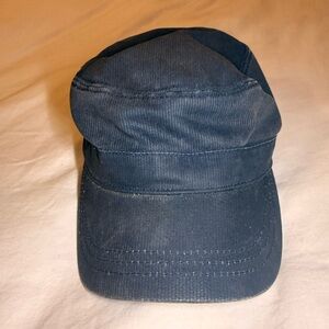 Navy denim “conductor” Navy Blue Cap